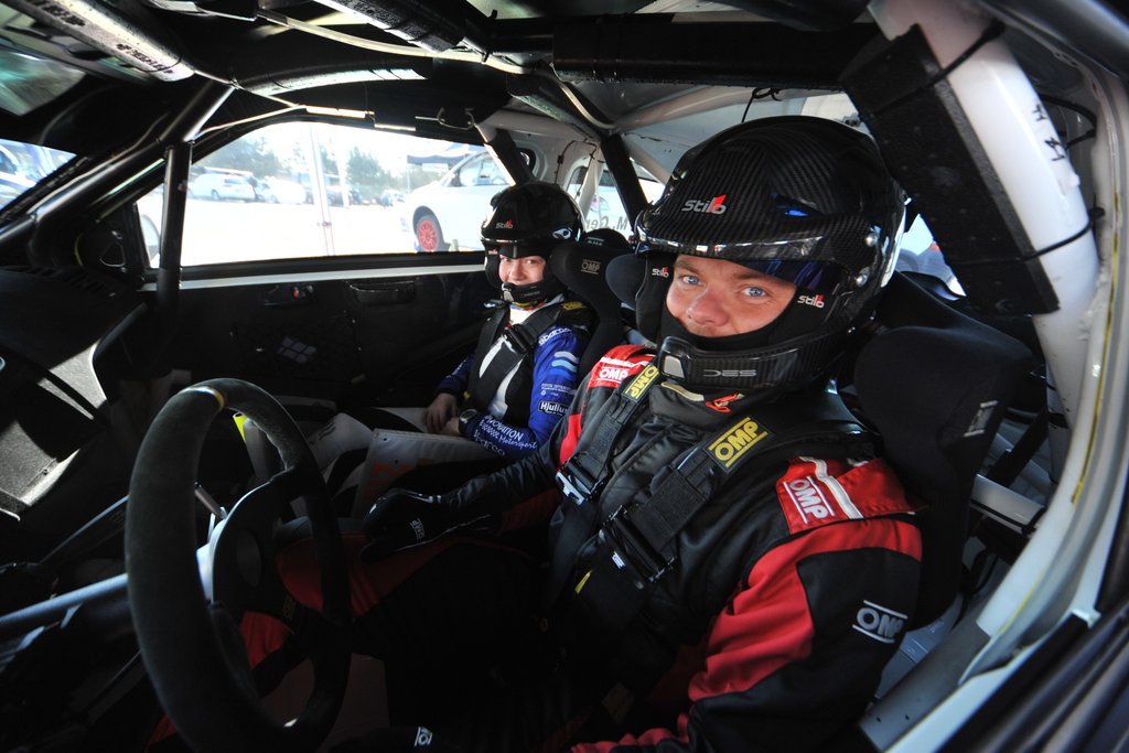 Marco Gersager og Carina Møller er klar til Cimbern Rallye
(Foto: Morten Alstrup)